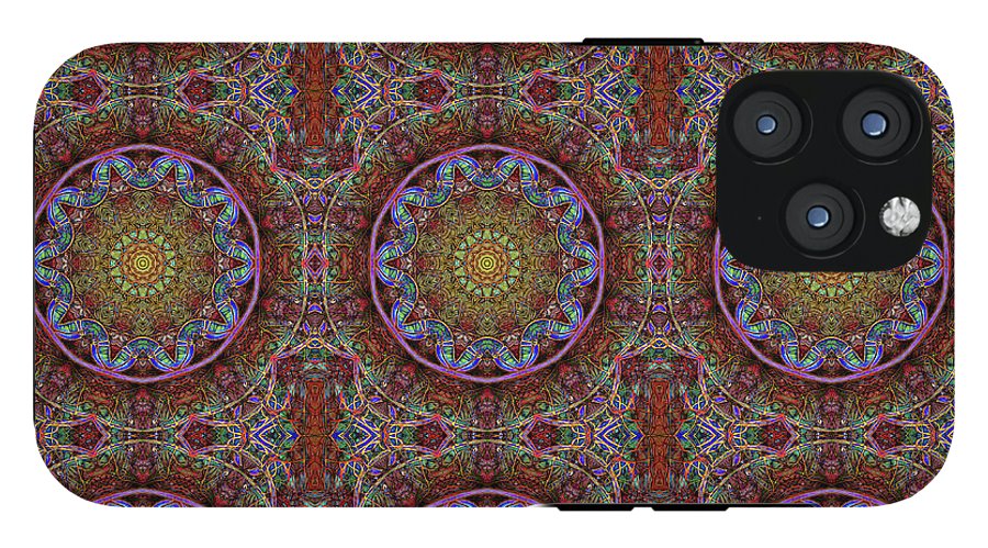 Blue Pink Windy Kaleidoscope - Phone Case