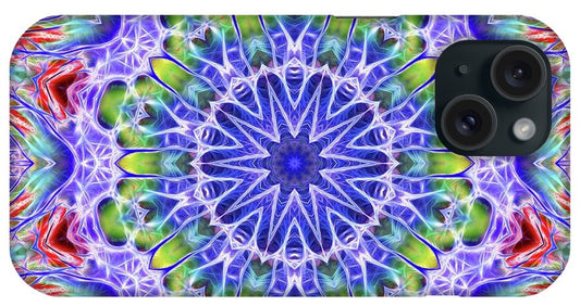 Blue Red Kaleidoscope - Phone Case