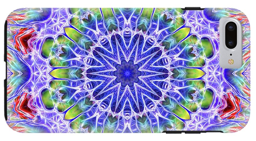 Blue Red Kaleidoscope - Phone Case