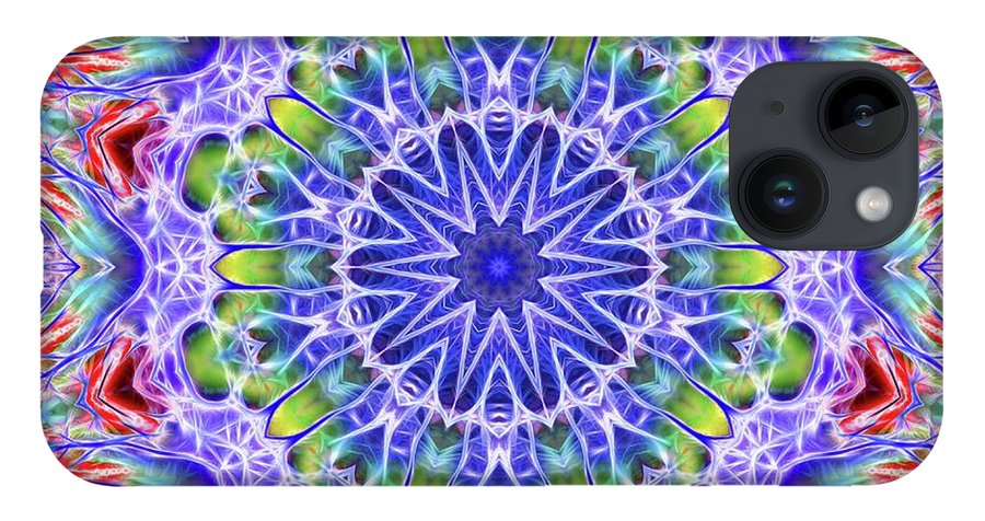 Blue Red Kaleidoscope - Phone Case
