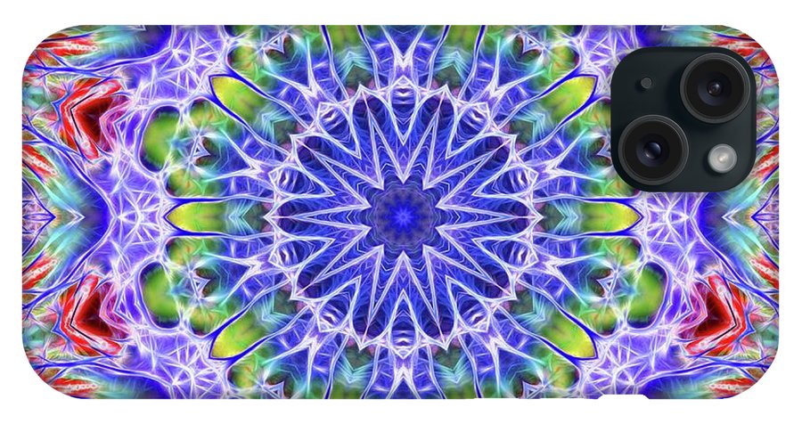 Blue Red Kaleidoscope - Phone Case