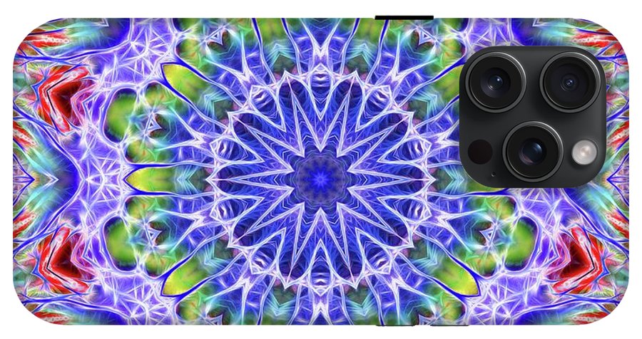 Blue Red Kaleidoscope - Phone Case