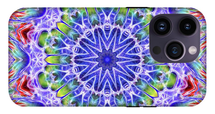 Blue Red Kaleidoscope - Phone Case