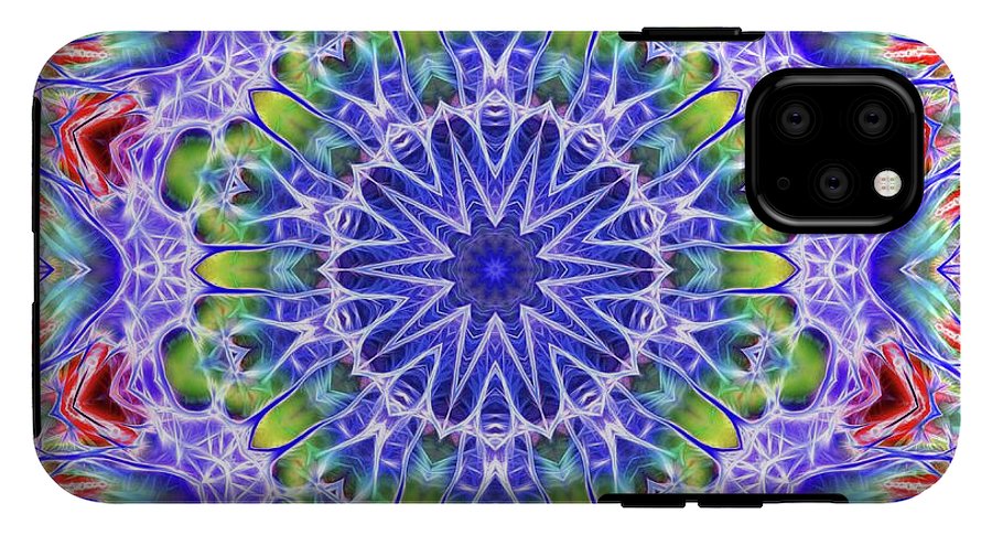 Blue Red Kaleidoscope - Phone Case