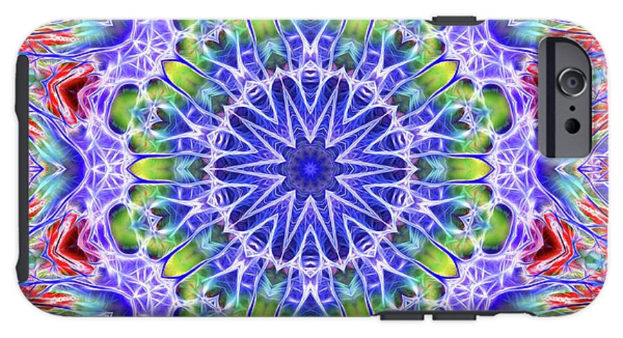Blue Red Kaleidoscope - Phone Case