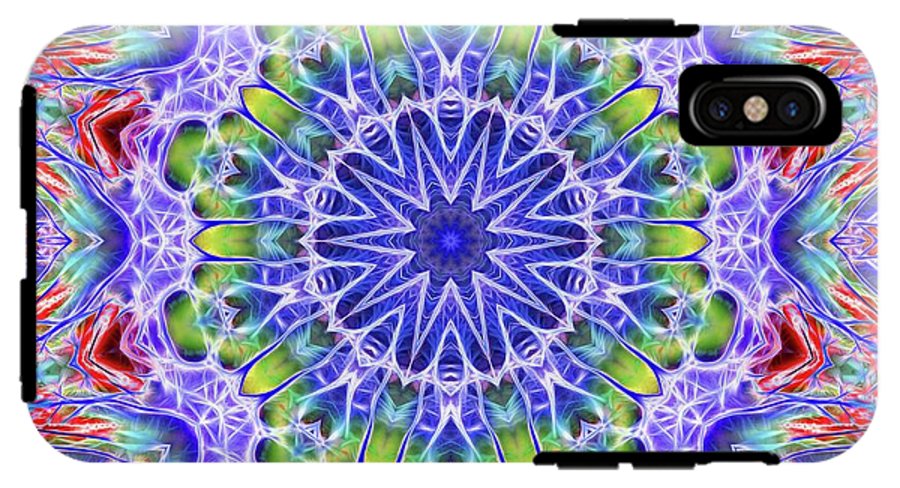 Blue Red Kaleidoscope - Phone Case