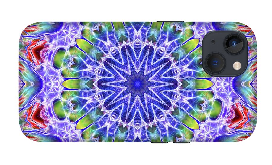 Blue Red Kaleidoscope - Phone Case