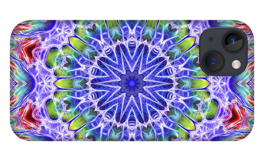 Blue Red Kaleidoscope - Phone Case