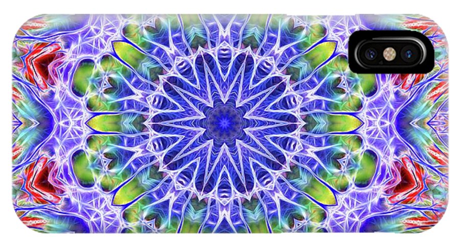 Blue Red Kaleidoscope - Phone Case