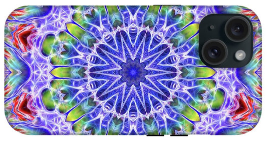 Blue Red Kaleidoscope - Phone Case