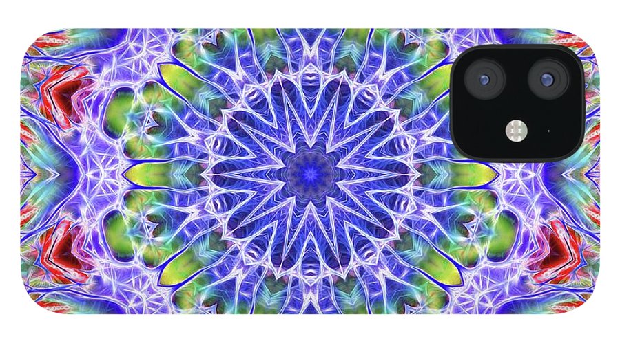 Blue Red Kaleidoscope - Phone Case