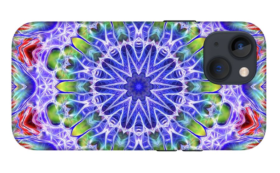 Blue Red Kaleidoscope - Phone Case