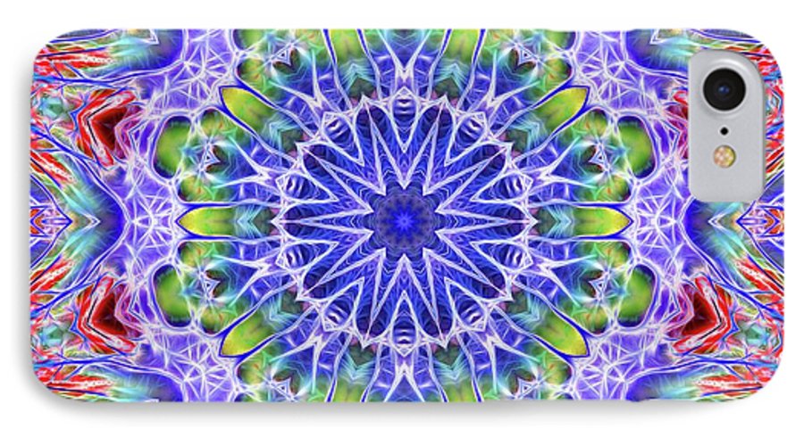 Blue Red Kaleidoscope - Phone Case