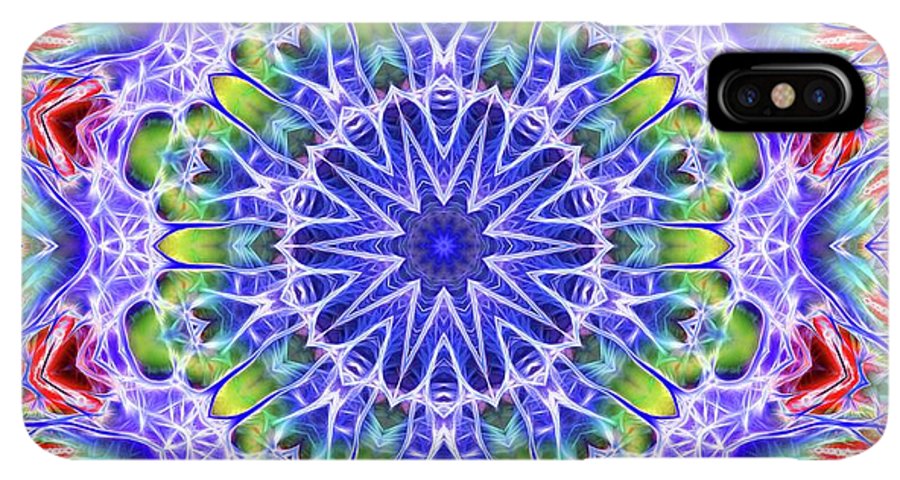 Blue Red Kaleidoscope - Phone Case