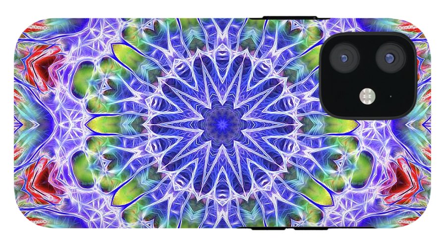 Blue Red Kaleidoscope - Phone Case