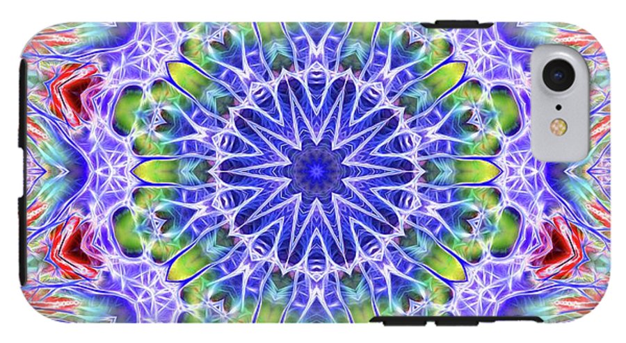 Blue Red Kaleidoscope - Phone Case