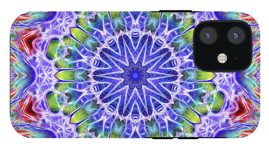 Blue Red Kaleidoscope - Phone Case