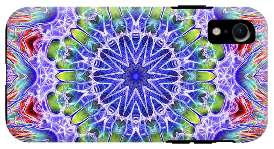 Blue Red Kaleidoscope - Phone Case