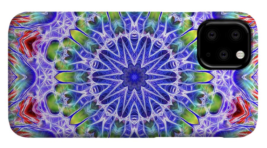 Blue Red Kaleidoscope - Phone Case