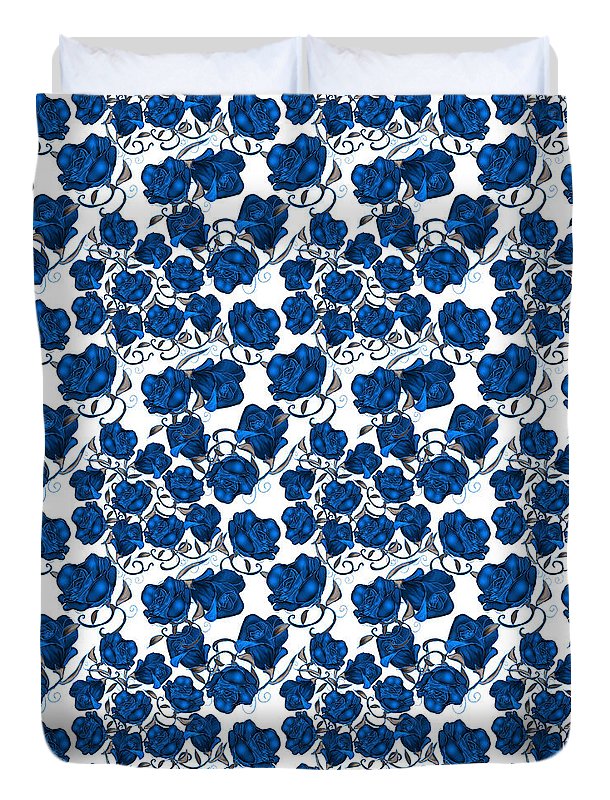 Blue Roses - Duvet Cover