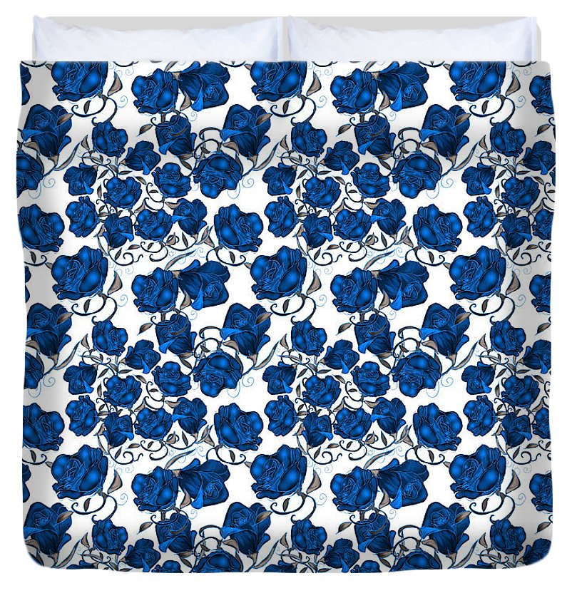 Blue Roses - Duvet Cover