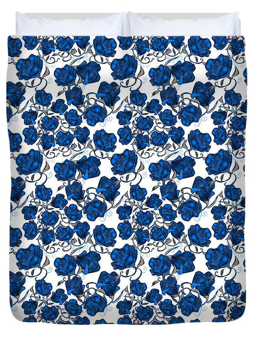 Blue Roses - Duvet Cover