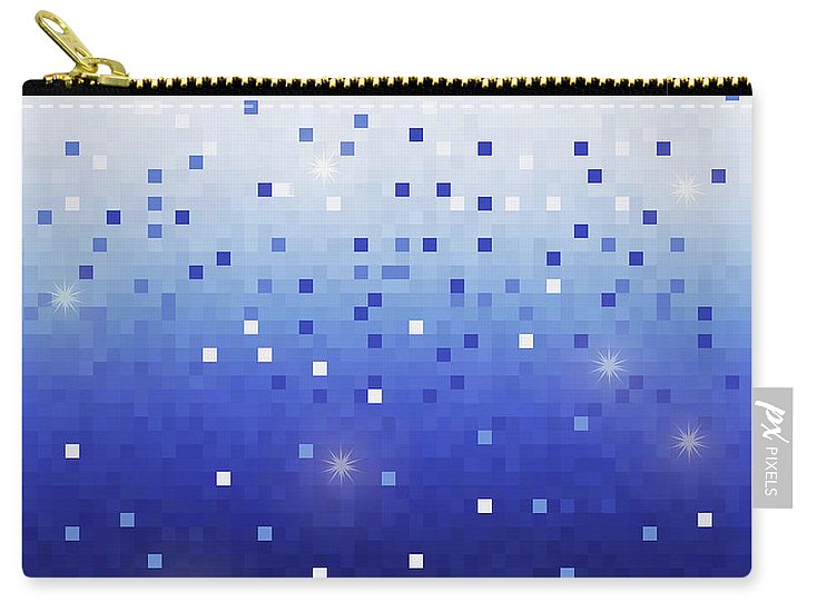 Blue Square Confetti - Carry-All Pouch