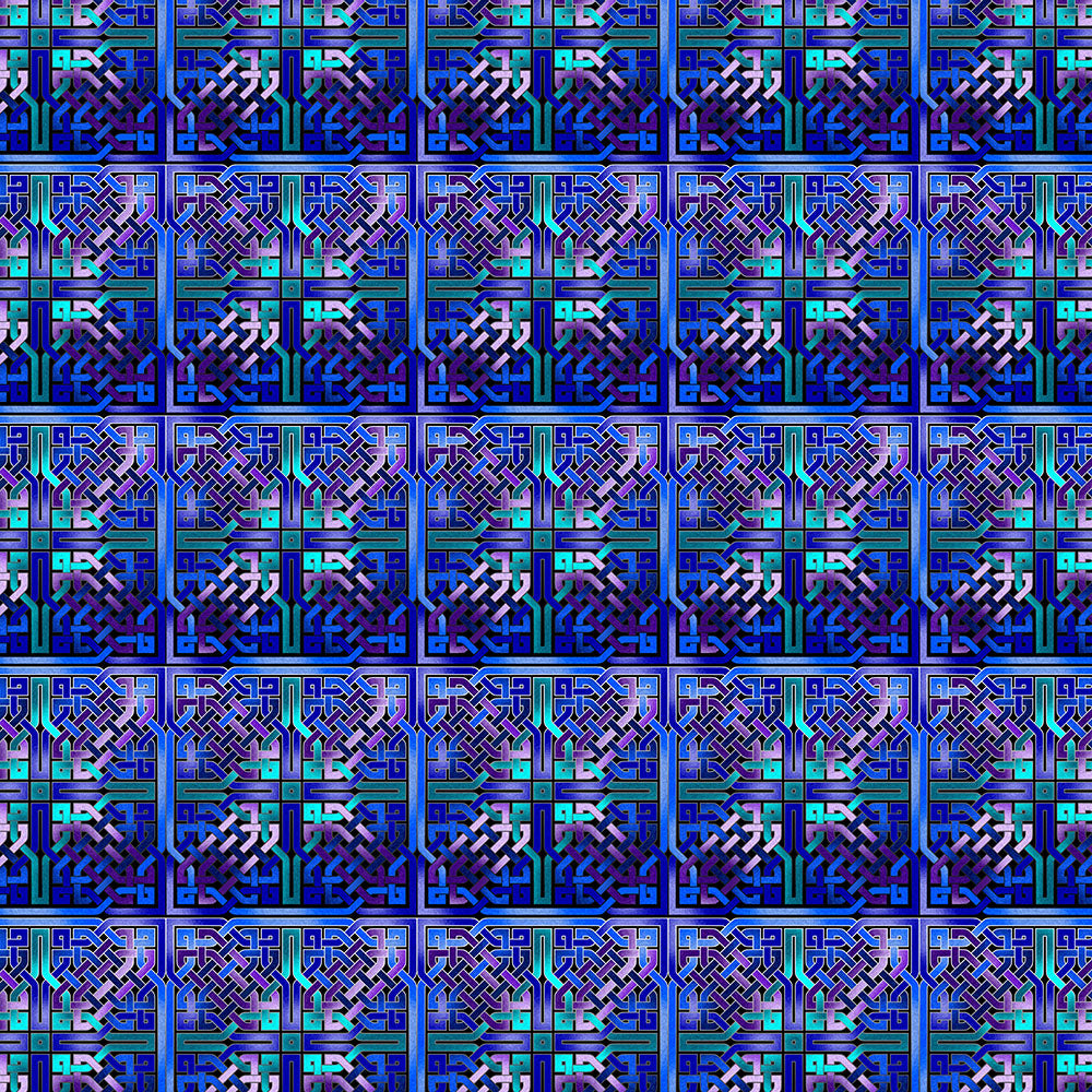 Blue Celtic Knot Pattern Digital Image Download