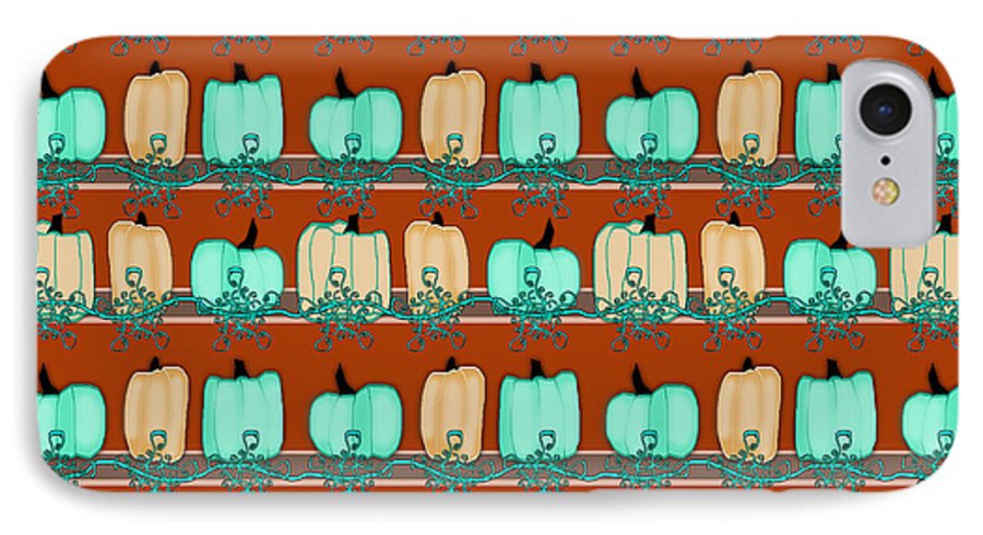 Bluegreen pumpkins - Phone Case