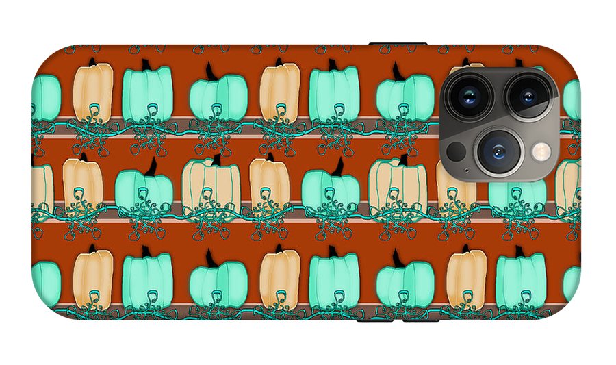 Bluegreen pumpkins - Phone Case