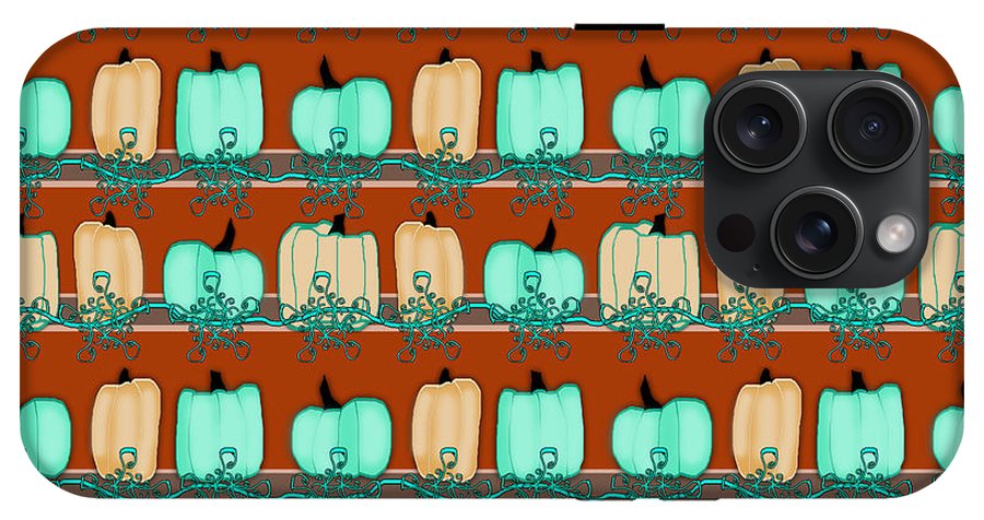 Bluegreen pumpkins - Phone Case