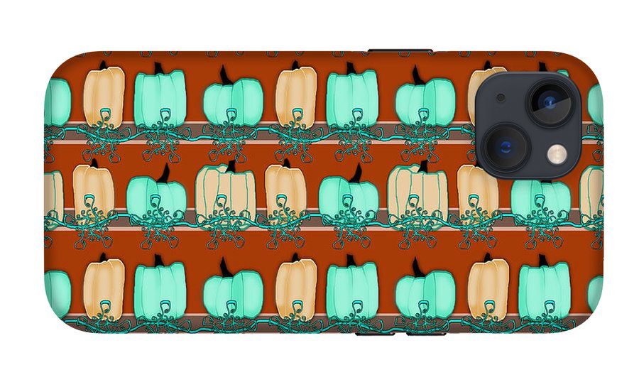 Bluegreen pumpkins - Phone Case