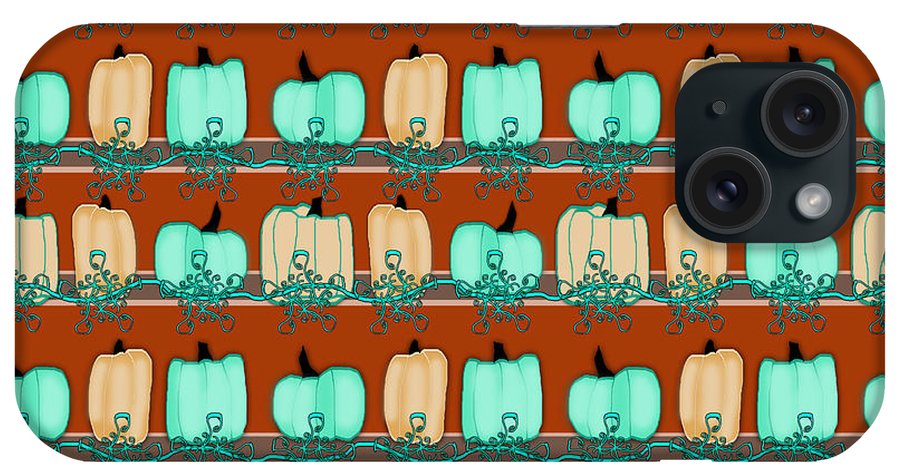 Bluegreen pumpkins - Phone Case