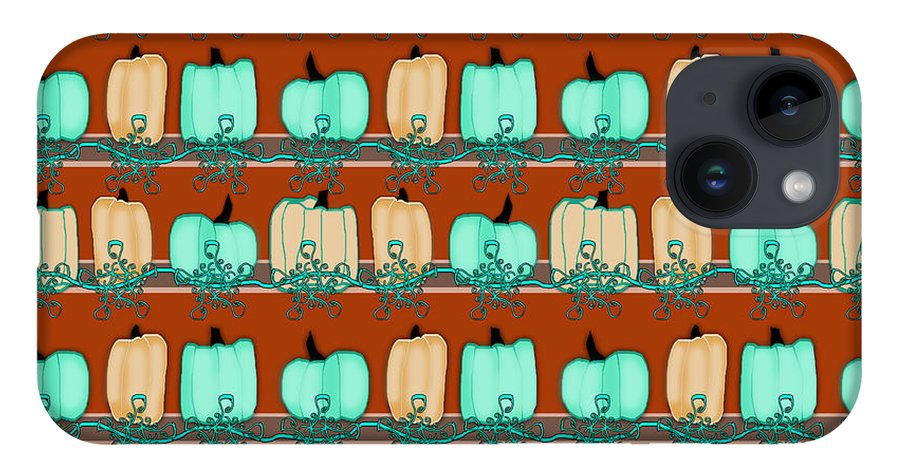 Bluegreen pumpkins - Phone Case