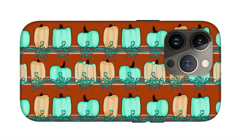 Bluegreen pumpkins - Phone Case