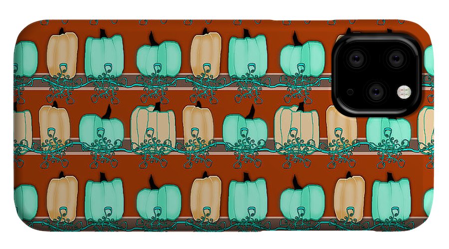 Bluegreen pumpkins - Phone Case
