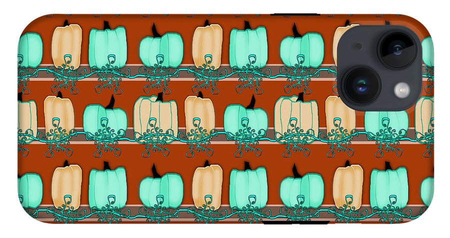 Bluegreen pumpkins - Phone Case