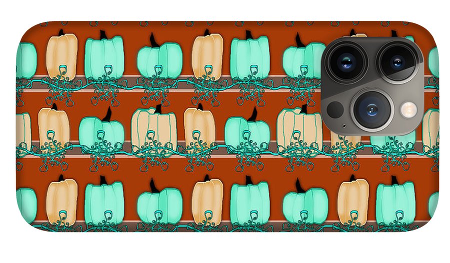 Bluegreen pumpkins - Phone Case