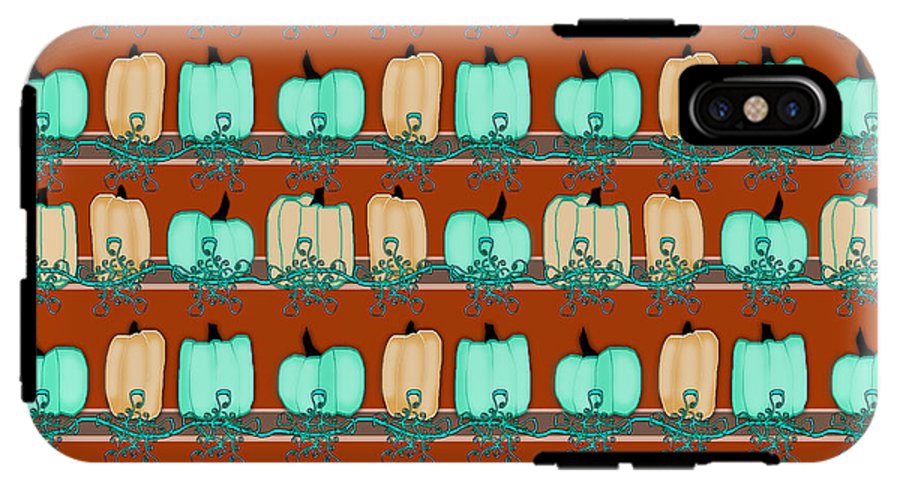 Bluegreen pumpkins - Phone Case