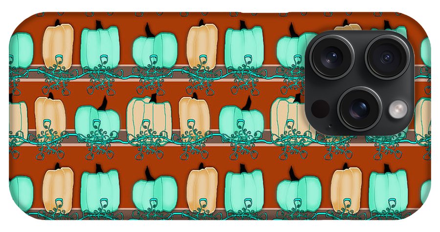 Bluegreen pumpkins - Phone Case