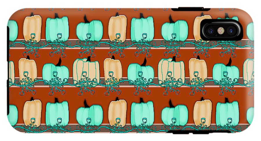 Bluegreen pumpkins - Phone Case
