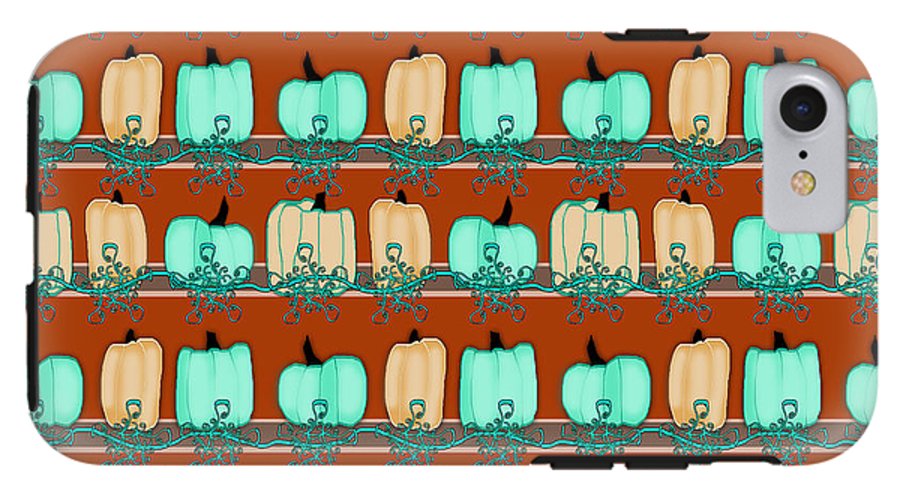 Bluegreen pumpkins - Phone Case