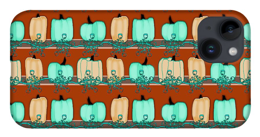 Bluegreen pumpkins - Phone Case