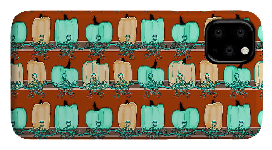 Bluegreen pumpkins - Phone Case