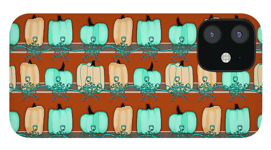 Bluegreen pumpkins - Phone Case