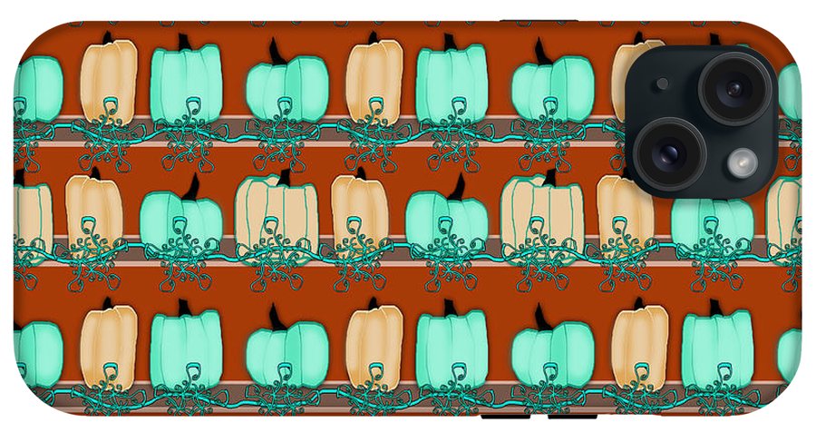 Bluegreen pumpkins - Phone Case