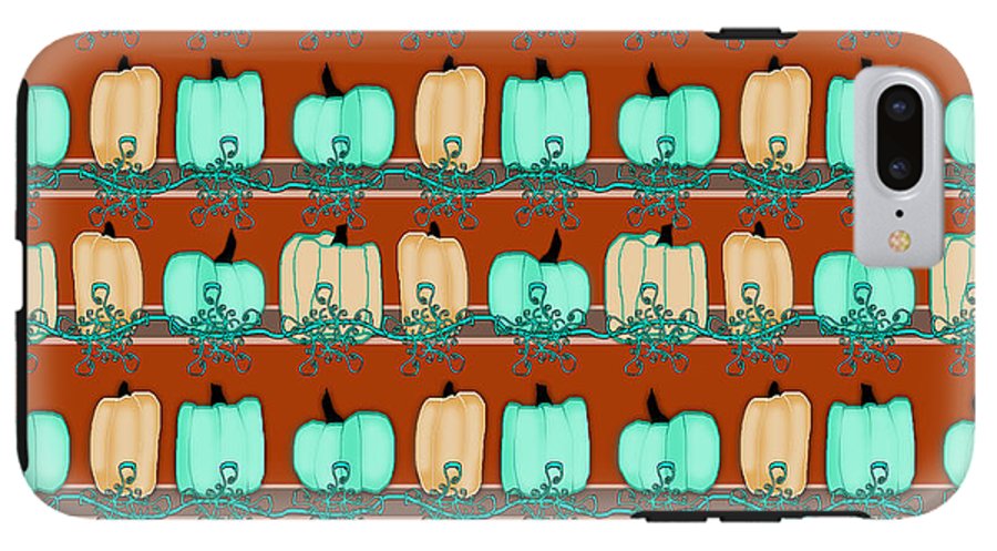 Bluegreen pumpkins - Phone Case