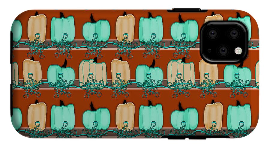 Bluegreen pumpkins - Phone Case