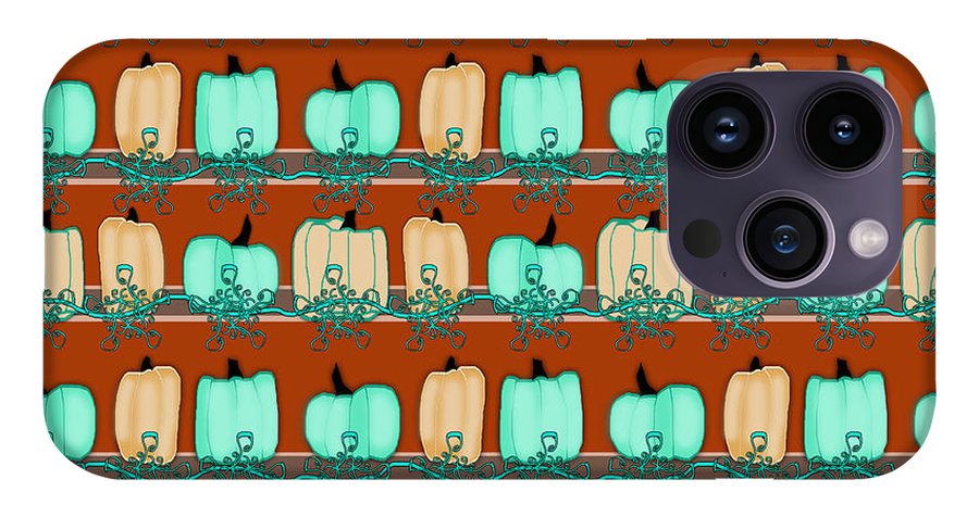 Bluegreen pumpkins - Phone Case