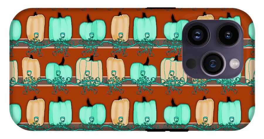 Bluegreen pumpkins - Phone Case